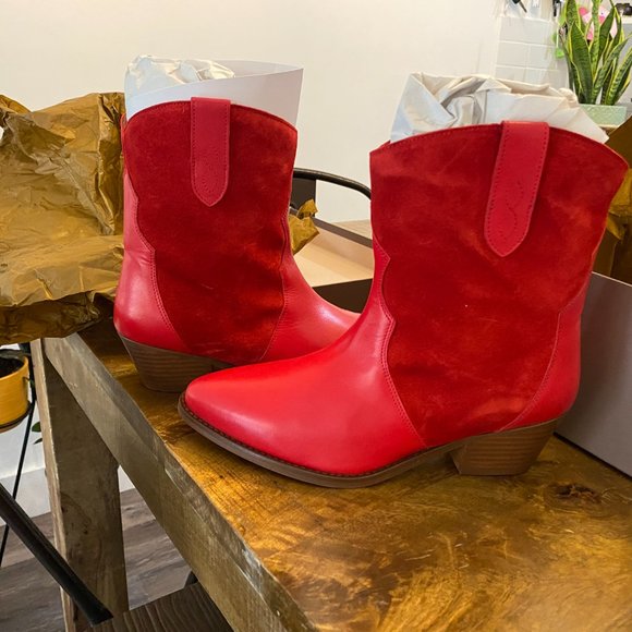 Jolene Rosso Leather Ankle Boot from Duo Boot - Picture 4 of 6